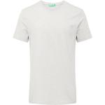 Reduzierte Graue Melierte United Colors of Benetton V-Ausschnitt T-Shirts aus Jersey für Herren Größe M 