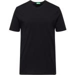 Reduzierte Schwarze United Colors of Benetton V-Ausschnitt T-Shirts aus Jersey für Herren 