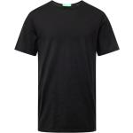 Reduzierte Schwarze United Colors of Benetton T-Shirts aus Jersey für Herren Größe L 