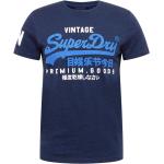 Reduzierte Dunkelblaue Superdry Bio T-Shirts aus Jersey für Herren Größe S 