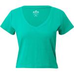 Reduzierte Hollister V-Ausschnitt T-Shirts aus Jersey für Damen Größe S 