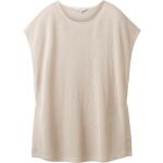 Reduzierte Hellgraue Tom Tailor T-Shirts aus Polyester für Damen Größe XS Große Größen 
