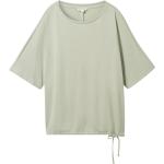 Reduzierte Pastellgrüne Halblangärmelige Tom Tailor T-Shirts aus Jersey für Damen Große Größen 