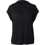 Reduzierte Schwarze Comma Stehkragen T-Shirts aus Jersey für Damen Größe M Große Größen 