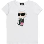 Weiße Karl Lagerfeld Karl Printed Shirts für Kinder & Druck-Shirts für Kinder aus Jersey Größe 170 