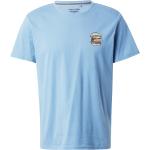 Hellblaue Blend T-Shirts aus Jersey für Herren Größe S 