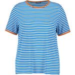 Reduzierte Blaue Gerry Weber Samoon Nachhaltige T-Shirts aus Jersey für Damen Größe XL Große Größen 