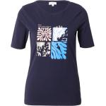Reduzierte Dunkelblaue s.Oliver T-Shirts aus Jersey für Damen Größe S 