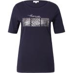 Reduzierte Dunkelblaue s.Oliver T-Shirts aus Jersey für Damen Größe XS Große Größen 
