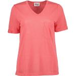 Reduzierte Rote Blue Seven V-Ausschnitt Shirts mit Tasche aus Jersey für Damen Größe M Große Größen 