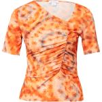 Reduzierte Ockerfarbene Blumenmuster Warehouse T-Shirts aus Polyester für Damen Größe XS 