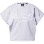 Reduzierte Pastelllilane Bestickte Fubu T-Shirts aus Jersey für Damen Größe S 