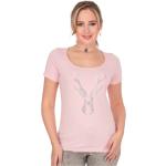 Pinke OS TRACHTEN T-Shirts aus Baumwolle für Damen Größe XS 
