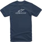 §T-Shirt Alpinestars Wordmark Combo Navy-Weiß§