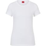 Weiße Elegante HUGO BOSS HUGO Nachhaltige T-Shirts aus Baumwolle für Damen Größe XL 