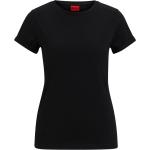 Schwarze Elegante HUGO BOSS HUGO Nachhaltige T-Shirts aus Baumwolle für Damen Größe XL 