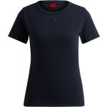 Dunkelblaue HUGO BOSS HUGO T-Shirts aus Baumwollmischung für Damen Größe XS 