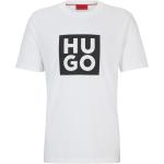 Weiße HUGO BOSS HUGO Bio T-Shirts aus Baumwolle für Herren Größe XS 