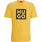 Gelbe HUGO BOSS HUGO Bio T-Shirts aus Baumwolle für Herren Größe S 