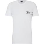 Weiße Gestreifte HUGO BOSS BOSS Bio T-Shirts aus Jersey für Herren Größe XXL 