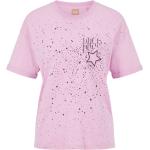 Hellrosa Sterne HUGO BOSS BOSS Bio T-Shirts mit Pailletten aus Jersey für Damen Größe XS 