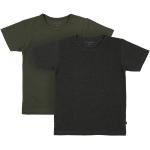 Anthrazitfarbene Melierte Minymo T-Shirts aus Baumwolle für Herren Größe XXL 2-teilig zum Schulanfang 