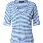 Reduzierte Blaue Halblangärmelige Max Mara Weekend by Max Mara V-Ausschnitt T-Shirts aus Jersey für Damen Größe XS Große Größen 