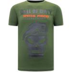 Grüne Local Fanatic Call of Duty T-Shirts aus Baumwolle für Herren Größe M 