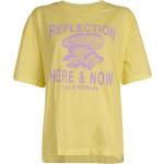 Reduzierte Gelbe Kurzärmelige Lala Berlin T-Shirts aus Baumwolle für Damen Größe M 