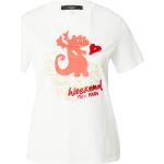 Reduzierte Weiße Bestickte Max Mara Weekend by Max Mara T-Shirts aus Jersey für Damen Größe M 