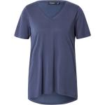 Reduzierte Marineblaue Soaked in Luxury V-Ausschnitt T-Shirts aus Jersey für Damen Größe XS 