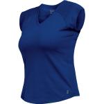Kornblumenblaue V-Ausschnitt T-Shirts trocknergeeignet für Damen Größe XL 