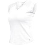 Weiße V-Ausschnitt T-Shirts trocknergeeignet für Damen Größe XL 