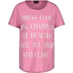 Reduzierte Rosa Halblangärmelige Monari Rundhals-Ausschnitt T-Shirts für Damen Größe M 