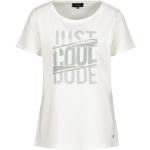 Reduzierte Weiße Monari T-Shirts mit Strass für Damen Größe S für den für den Sommer 