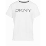 Weiße DKNY T-Shirts für Damen Größe M 