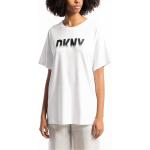 Reduzierte Weiße DKNY T-Shirts aus Baumwolle für Damen Größe L 