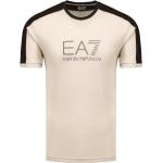 Reduzierte Beige Armani Emporio Armani T-Shirts aus Baumwolle für Herren Größe XL für den für den Sommer 