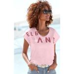 Rosa Kurzärmelige Elbsand T-Shirts aus Jersey für Damen Größe XXL 