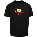 Schwarze F4nt4stic Spongebob T-Shirts für Herren Größe XS 