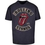 Marineblaue F4nt4stic Rolling Stones Herrenbandshirts Größe 5 XL Große Größen 