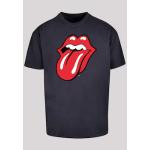 Marineblaue F4nt4stic Rolling Stones Herrenbandshirts Größe XS 
