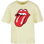 Gelbe F4nt4stic Rolling Stones Damenbandshirts aus Jersey Größe XXL 