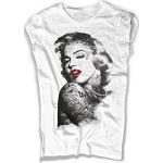 Weiße Marilyn Monroe T-Shirts für Damen Größe XL 