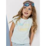 Hellblaue Casual Kurzärmelige Vertbaudet Kinder T-Shirts aus Jersey für Mädchen für den für den Sommer 