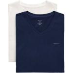 Reduzierte Marineblaue Kurzärmelige Gant V-Ausschnitt Kurzarm-Unterhemden aus Jersey für Herren Größe XXL 