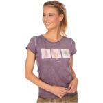 Reduzierte Pflaumenfarbene MarJo T-Shirts aus Baumwolle für Damen Größe XL 