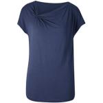 Marineblaue Kurzärmelige Heine T-Shirts aus Jersey für Damen Größe XS 