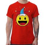 Rote shirtracer Emoji T-Shirts für Herren Größe XXL 