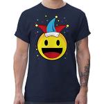 Marineblaue shirtracer Emoji T-Shirts für Herren Größe XL 